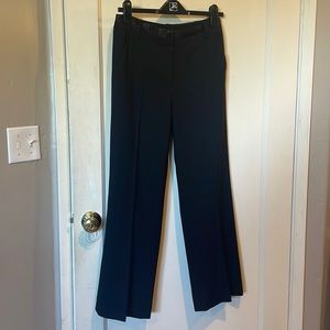 DKNY Satin Waist Wide Leg Trousers Black